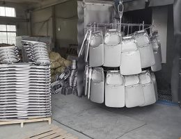 街路灯のサンディングブラスト